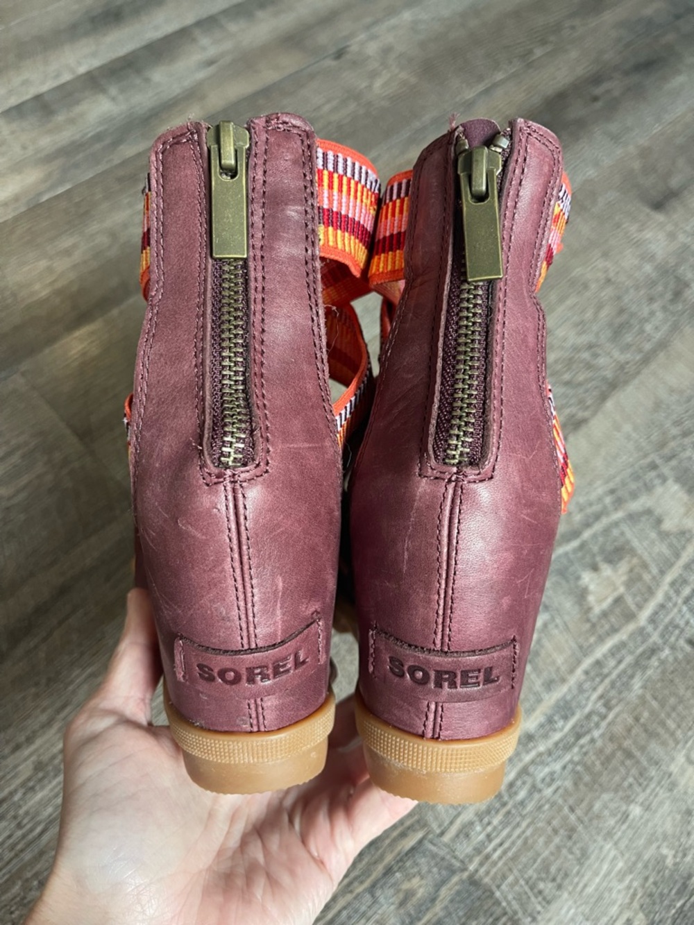 Sorel Joanie II Strappy Stripe Sandal Platform Resortwear Coastal - Picture 9 of 12